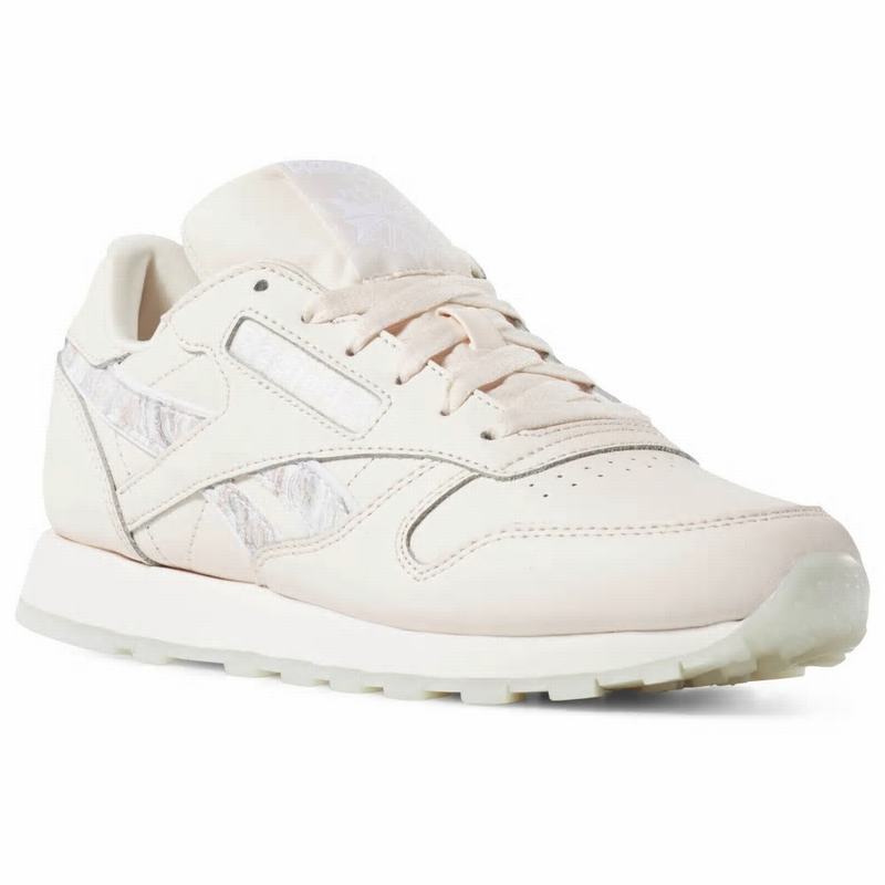 Reebok Classic Leather Tenisky Damske - Ruzove/Biele/Siva AE9496MI